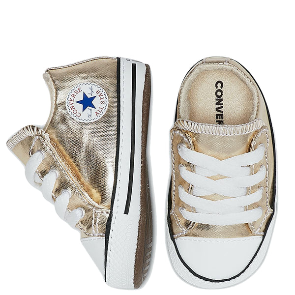 Baby Converse Chuck Taylor All Star Cribster Infant Mid Top Metallic Gold
