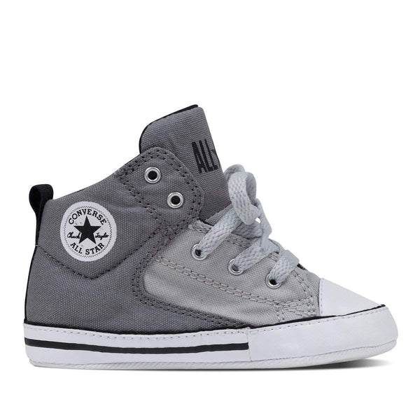 Grey best sale baby converse