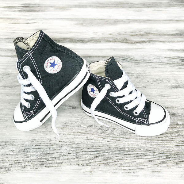 Converse Kids Chuck Taylor All Star Toddler High Top Black Tiny Style