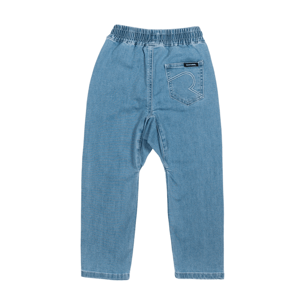 Rock Your Baby Kids’ Washed Blue Slouch Jeans