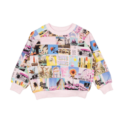 Rock Your Baby Kids’ Pink Collage Sweatshirt