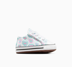 Baby Converse Chuck Taylor All Star Hearts Easy On Cribster Low Top White