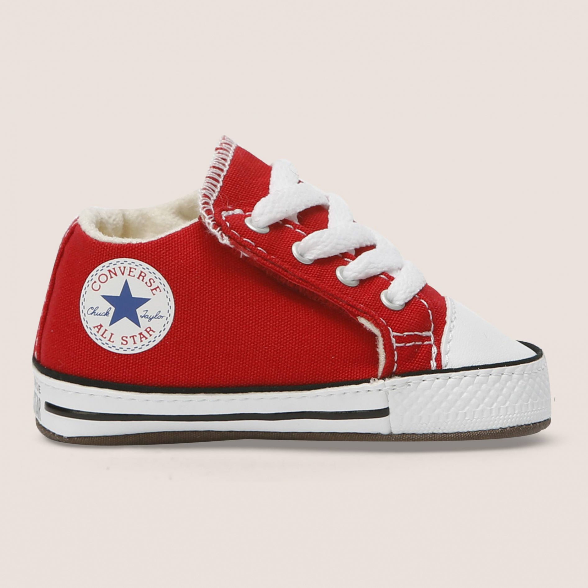 erger maken expositie Astrolabium Baby Converse Chuck Taylor All Star Cribster Infant Mid Top Red | Size –  Tiny Style
