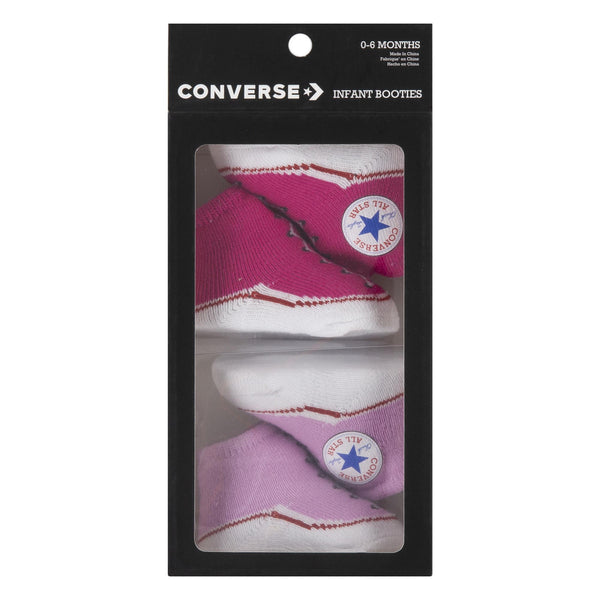 Baby Converse Chuck Taylor Newborn Knit Booties 2 Pack Prime Pink