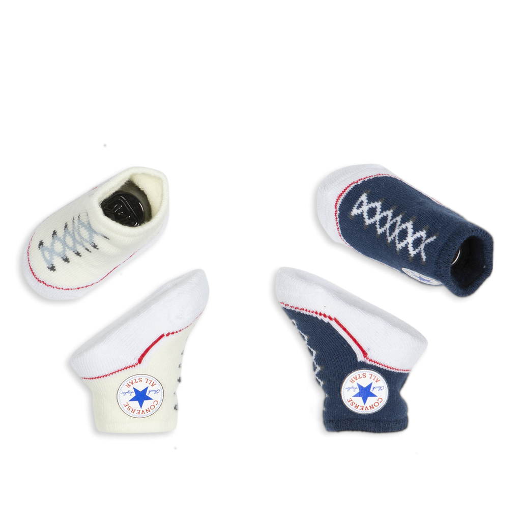 Baby Converse Chuck Taylor Newborn Knit Booties 2 Pack Navy Tiny