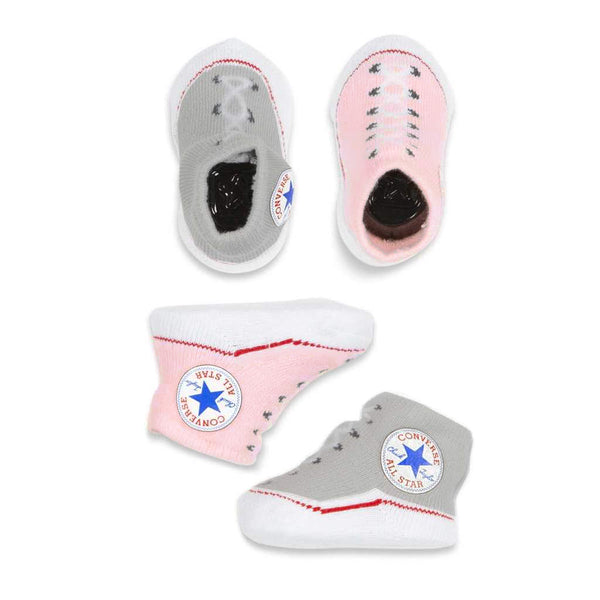 Baby Converse Chuck Taylor Newborn Knit Booties 2 Pack Pink Afterpay