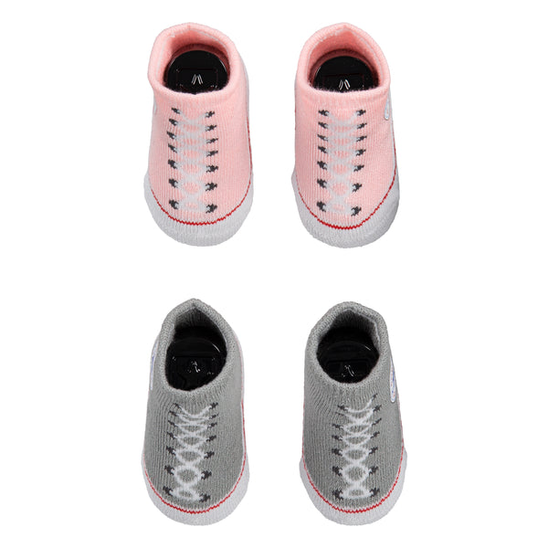 Baby Converse Chuck Taylor Newborn Knit Booties 2 Pack Pink
