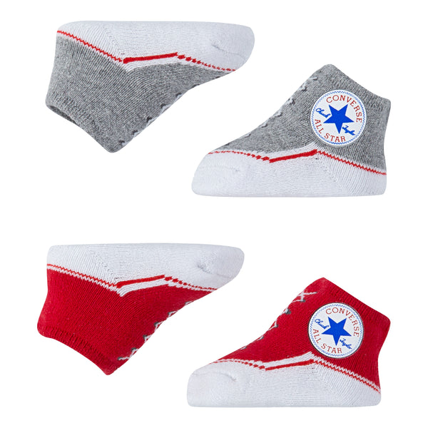 Baby Converse Chuck Taylor Newborn Knit Booties 2 Pack Red