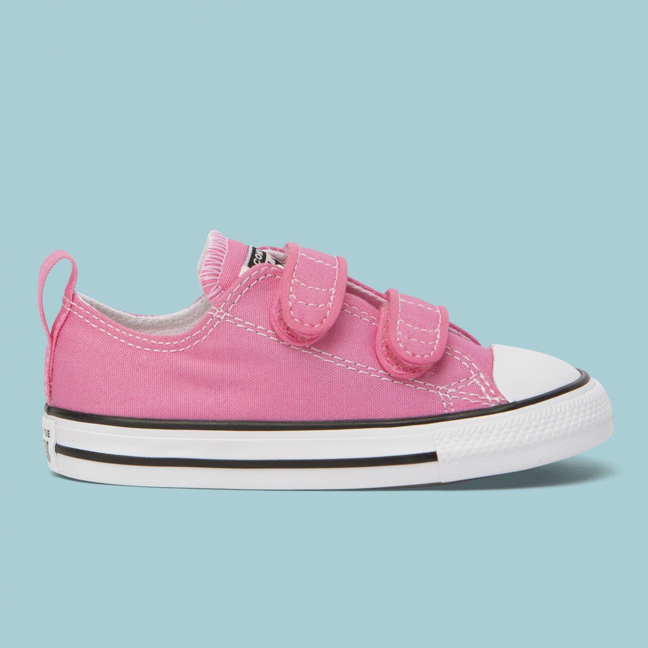 Pink shop converse velcro