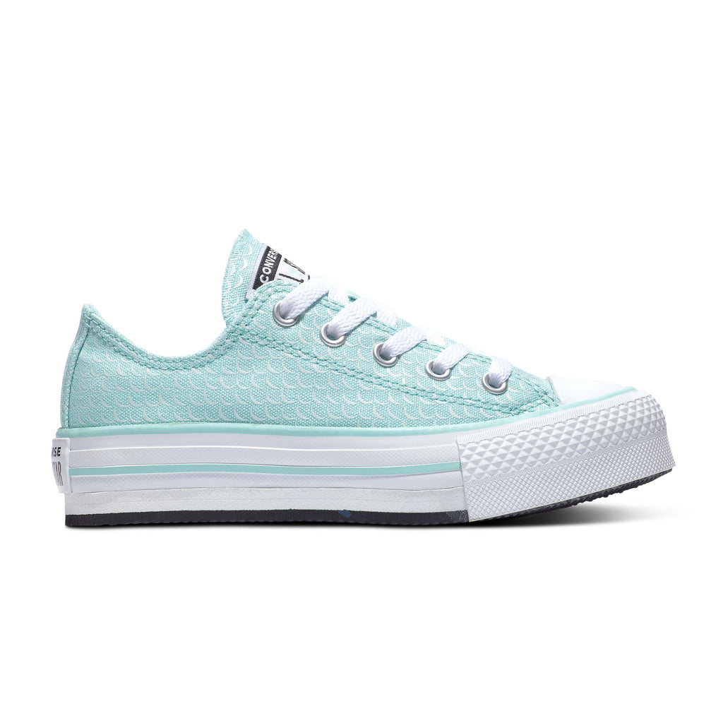 Converse Kids Chuck Taylor All Star Mermaid Scales Lift Junior Low Top