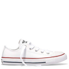 Converse Kids Chuck Taylor All Star Leather Junior Low Top | White | Last Two Afterpay