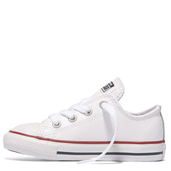 Converse Kids Chuck Taylor All Star Leather Toddler Low Top | White Afterpay