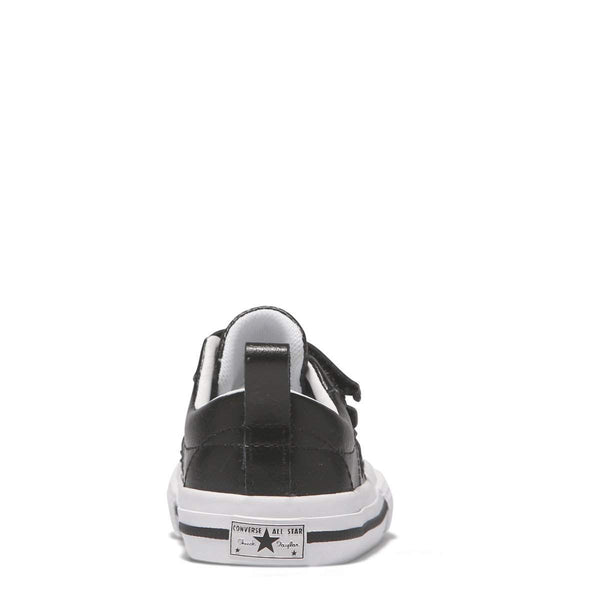 Converse Kids One Star Leather 2V Toddler Low Top | Black Afterpay