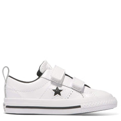 Converse Kids One Star Leather 2V Toddler Low Top | White | Size US 7 Last Two Afterpay