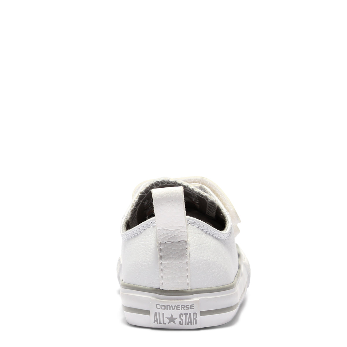 All white leather converse junior online