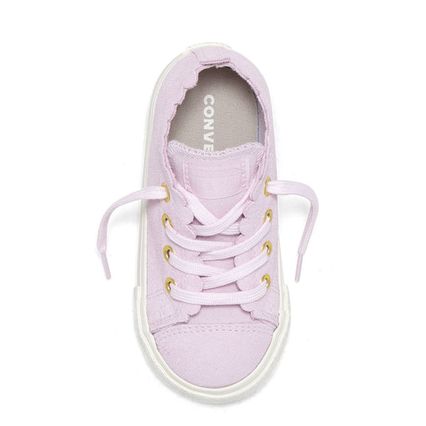 Converse Kids Chuck Taylor All Star Frilly Thrills Toddler Low Top Pink Foam Shoes