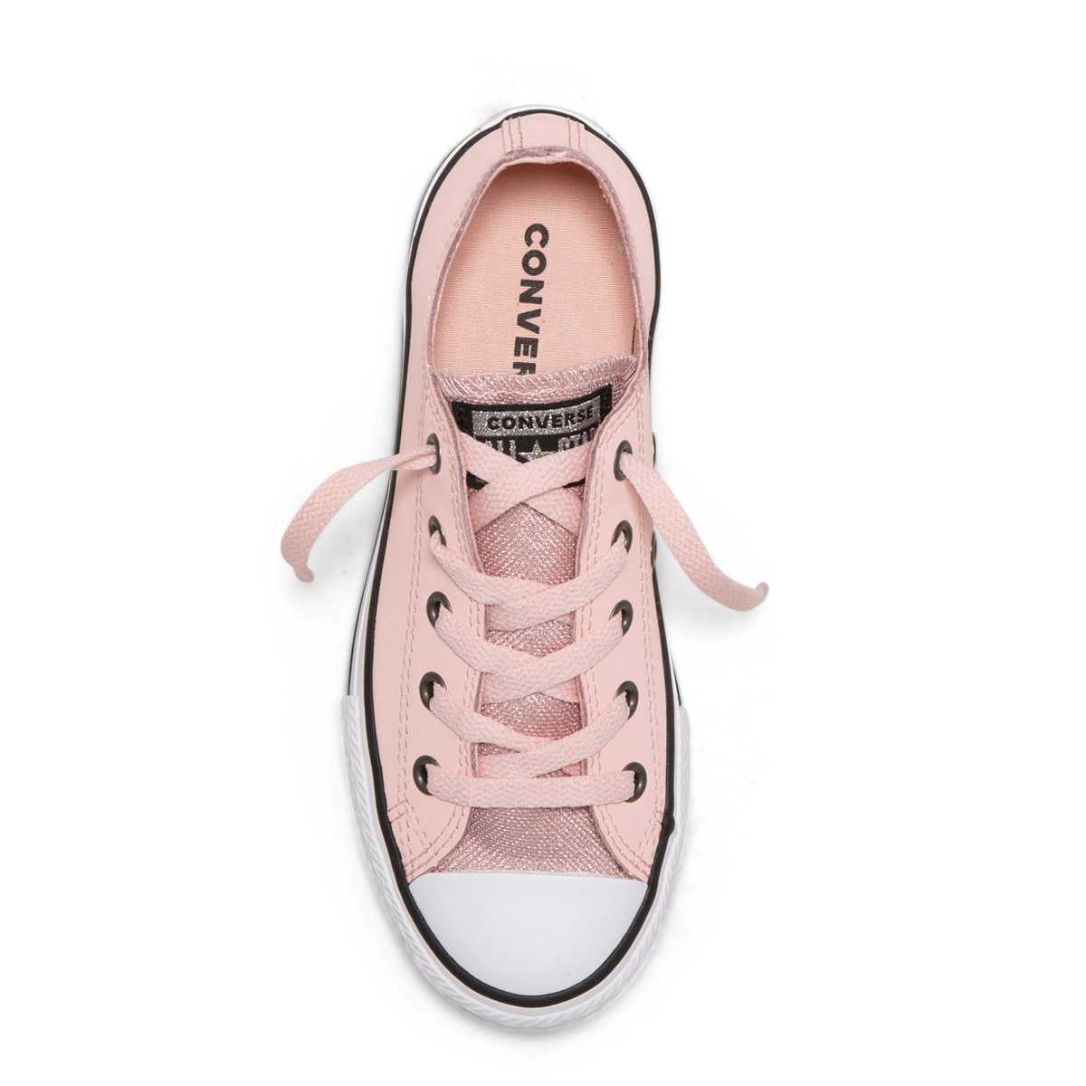 Converse Kids Chuck Taylor All Star Glitter Junior Low Top Storm Pink Afterpay Tiny Style