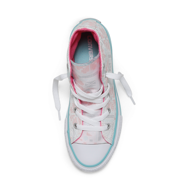Converse Kids Chuck Taylor All Star Junior High Top White Pink Pow Afterpay Australia