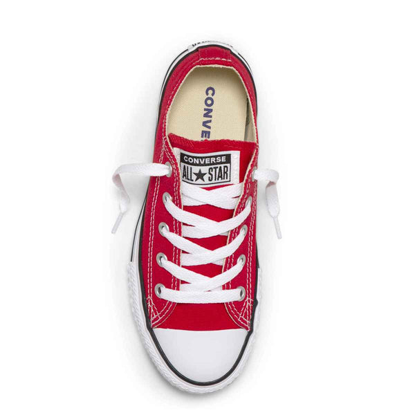 Converse Kids Chuck Taylor All Star Junior Low Top Red Boys Shoes