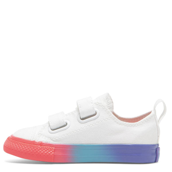 Converse Kids Chuck Taylor All Star Rainbow Ice Toddler 2V Low Top White