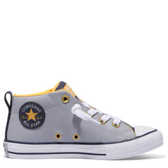 Converse Kids Chuck Taylor All Star Street Leather Junior Mid Wolf Grey Afterpay