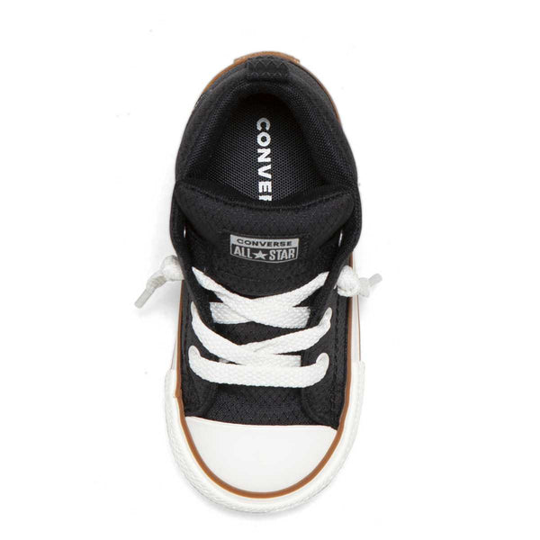 Converse Kids Chuck Taylor All Star Street Pinstripe Toddler Mid Top Black Boys Sneakers