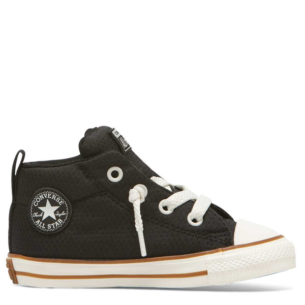 Converse Kids Chuck Taylor All Star Street Pinstripe Toddler Mid Top Black Afterpay