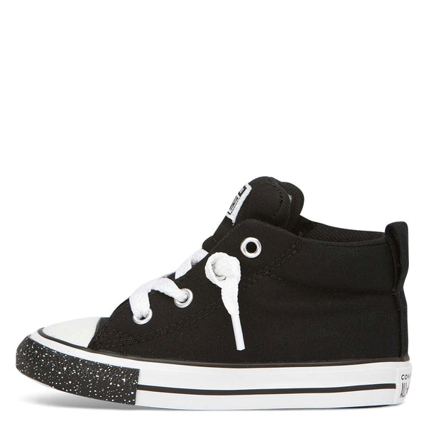Converse Kids Chuck Taylor All Star Street Speckle Toe Toddler Mid Black