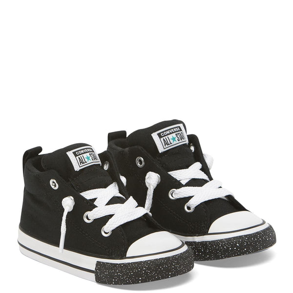 Converse Kids Chuck Taylor All Star Street Speckle Toe Toddler Mid Black