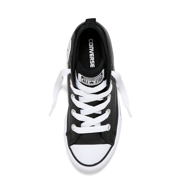 Converse Kids Chuck Taylor All Star Syde Street Leather Youth Mid | Black Afterpay