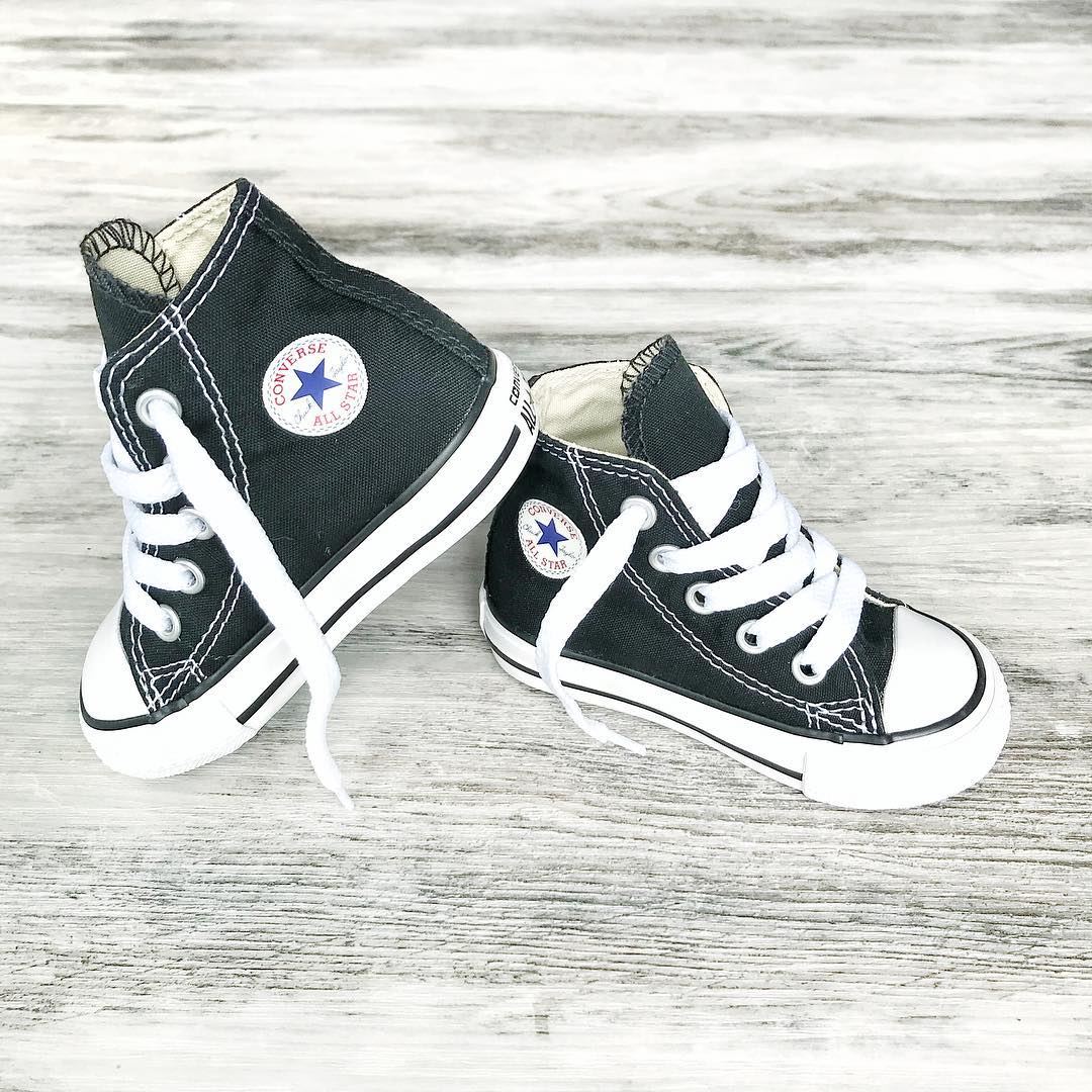 All black high top converse kids shop