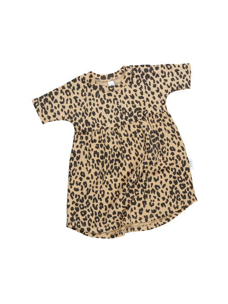 Huxbaby Honeycomb Leopard Swirl Dress