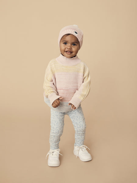 Huxbaby Rainbow Stripe Knit Beanie