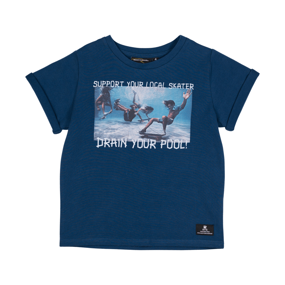 Rock Your Baby Kids’ Drain Your Pool Tee