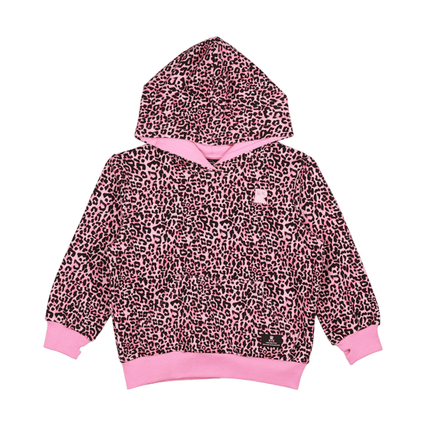 Rock Your Baby Kids’ Pink Leopard Hoodie