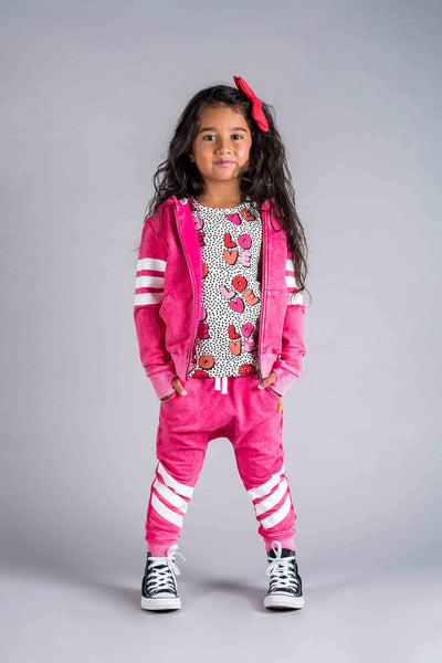 Rock Your Baby Kids’ Pink Wash Stripe Track Pants