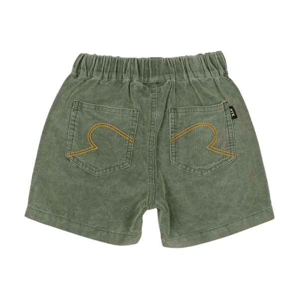Rock Your Baby Kids’ Green Washed Cord Shorts