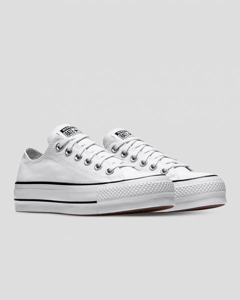Converse Womens Chuck Taylor All Star Lift Low Top White – Tiny Style
