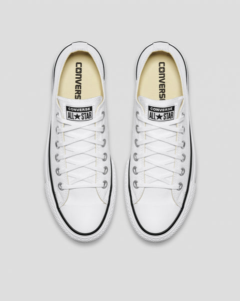 Converse Womens Chuck Taylor All Star Lift Low Top White