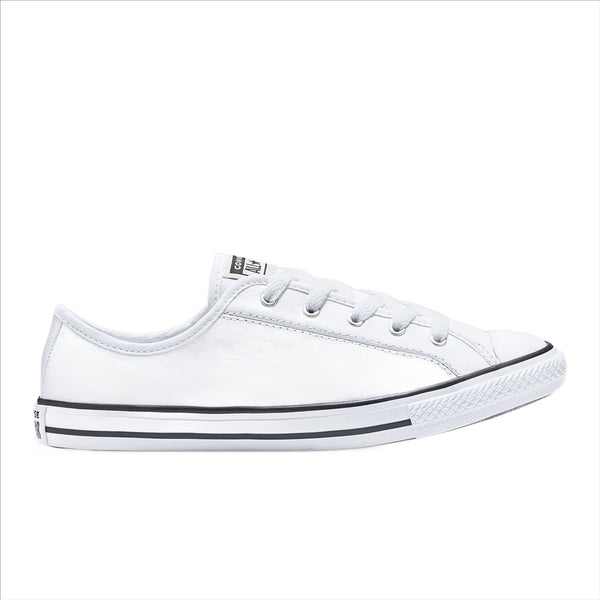 Converse Womens Chuck Taylor All Star Dainty Leather Low Top White